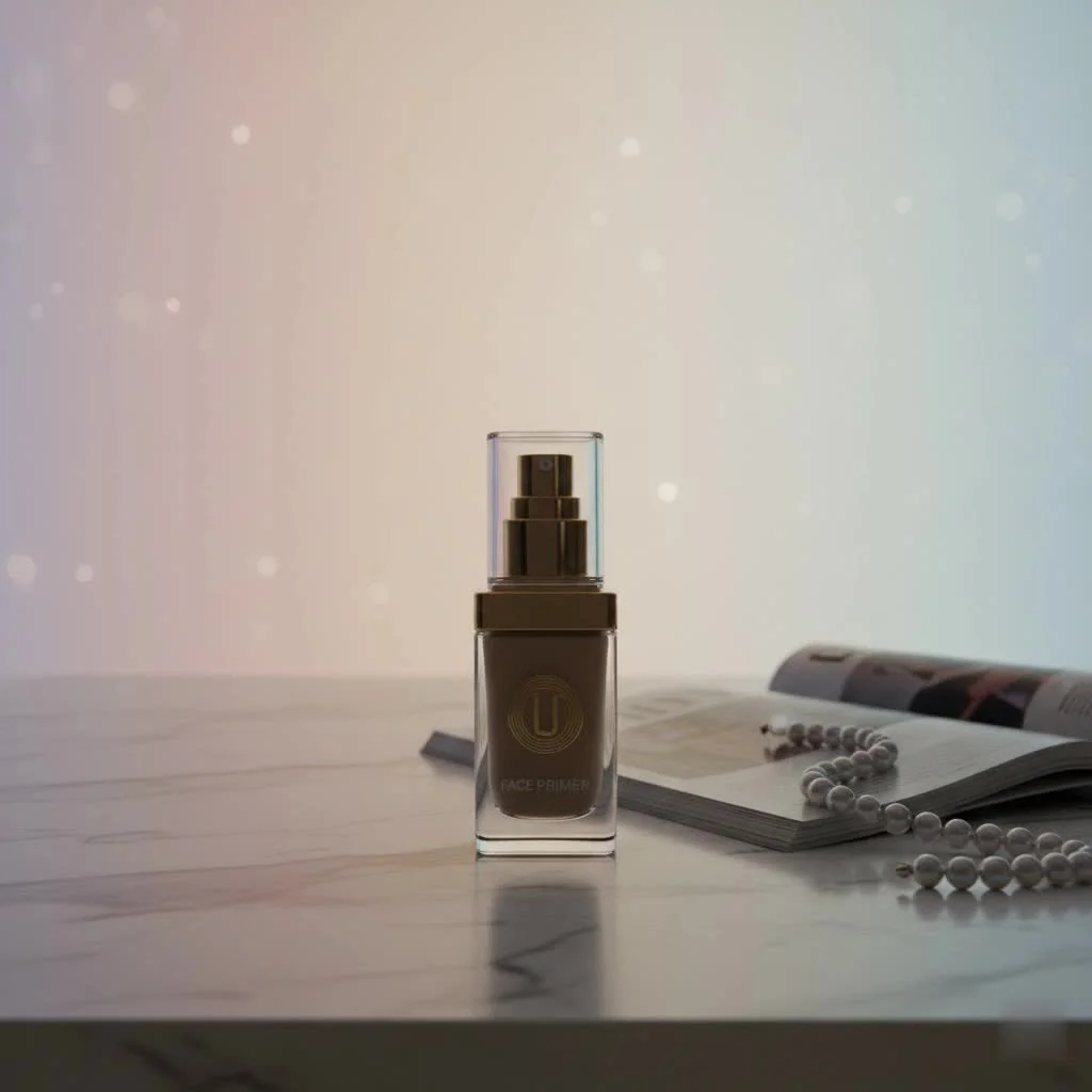 Close-up of a woman applying face primer for a refreshed look