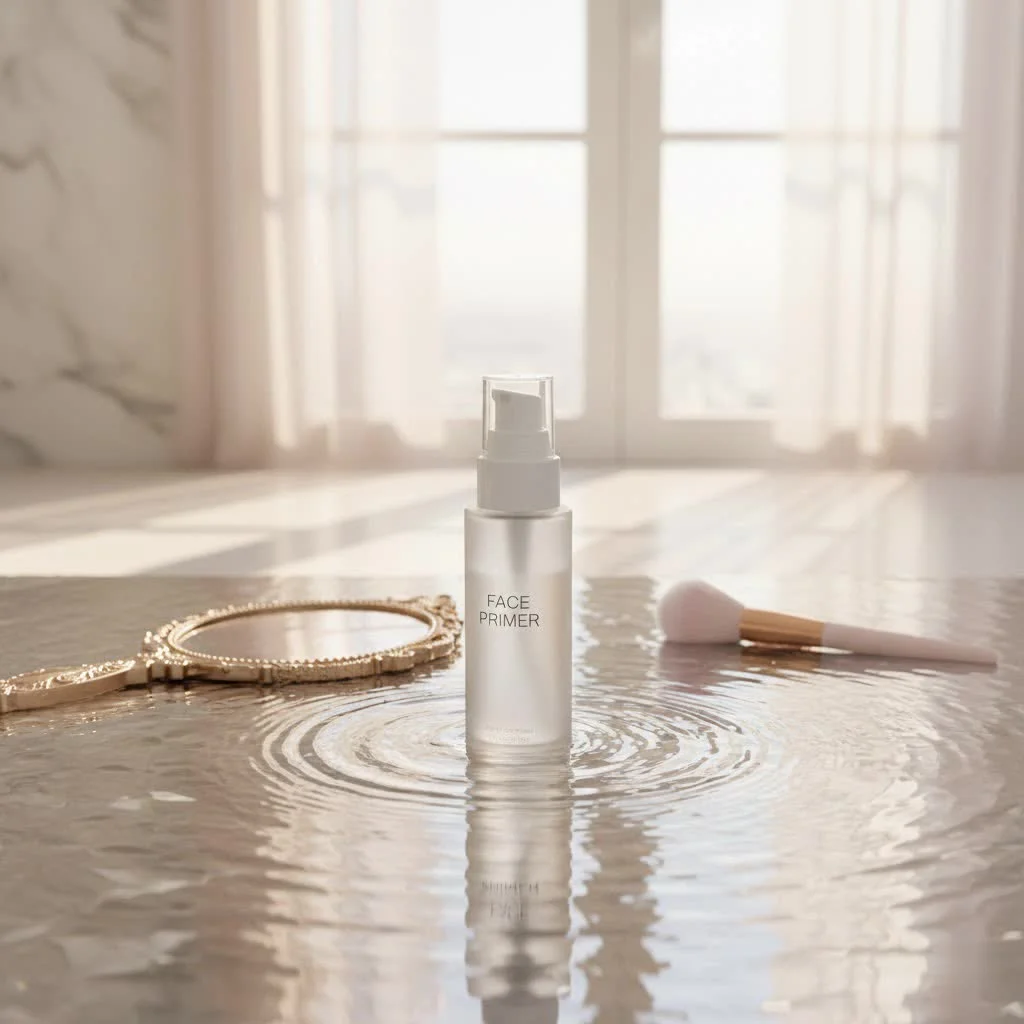Ulta Poreless Face Primer tube and blurred skin effect