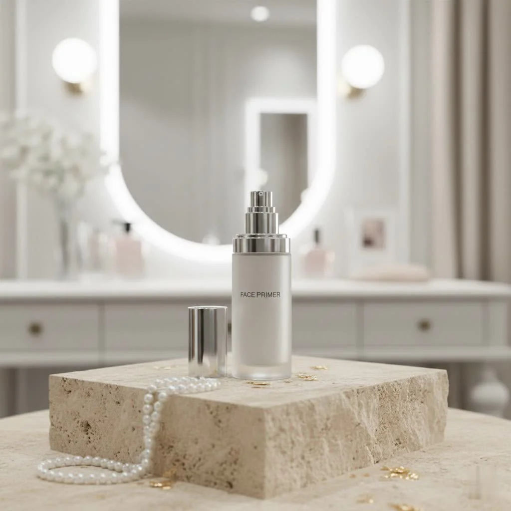 Charlotte Tilbury Wonderglow Face Primer tube and glowing skin